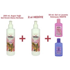 HEDİYELİ ÜRÜN!! 200 ml. Argan Yağlı Gül Kremi Alan Herkese