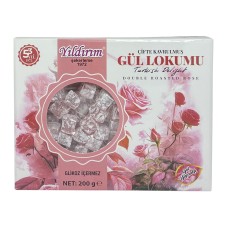 200 gr. Çifte Kavrulmuş Gül Lokumu