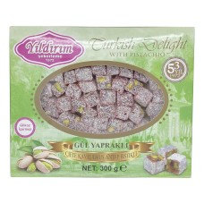 300 gr. Duble Antep Fıstıklı Gül Lokumu