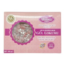 450 gr. Çifte Kavrulmuş Gül Lokumu