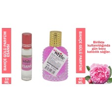 Rose White 10 ml. Bahçe Gülü Parfüm Esansı - 40 ml. Bahçe Gülü Parfüm