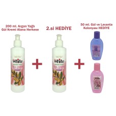 HEDİYELİ ÜRÜN!! 200 ml. Argan Yağlı Gül Kremi Alan Herkese
