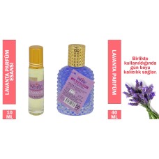 Rose White 10 ml. Lavanta Parfüm Esansı - 40 ml. Lavanta Parfüm