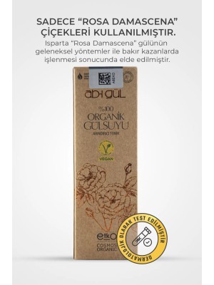 100 ml. Ab-ı Gül %100 Organik Gül Suyu - Arındırıcı Tonik | Vegan